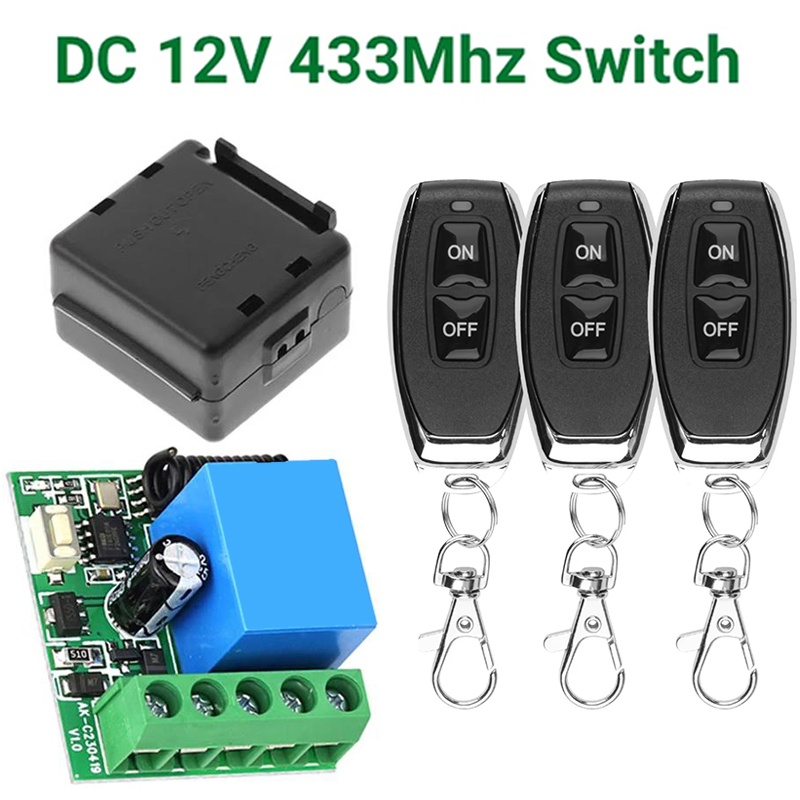 433Mhz Receiver Module - DC 12V 433Mhz RF Kablosuz Uzaktan