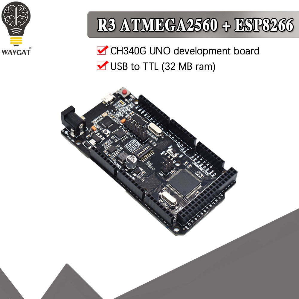 Mega2560 + WiFi R3 ATmega2560  - Esp8266 Nodemcu Board incelemesi ve fiyatı